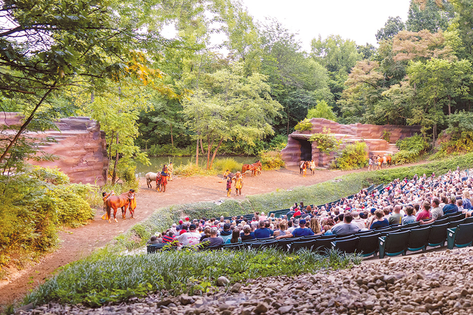 Crowd watching “Tecumseh!” outdoor drama in Chillicothe (photo courtesy of Tecumseh Drama