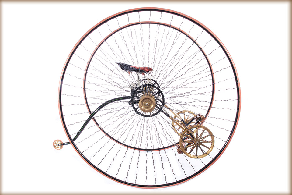 Otto Dicycle, circa 1880, designed by Edward Otto for Birmingham Small Arms Company Limited (photo courtesy of Cincinnati Art Museum)