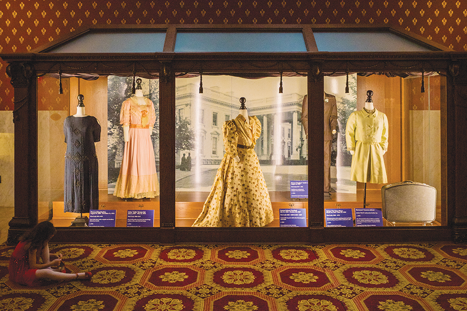 Exhibit at the First Ladies National Historic Site in Canton (photo by Laura Watilo Blake)