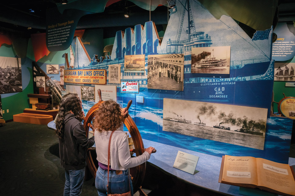 An exhibit inside the National Museum of the Great Lakes in Toledo (photo by Michael DeSanto)