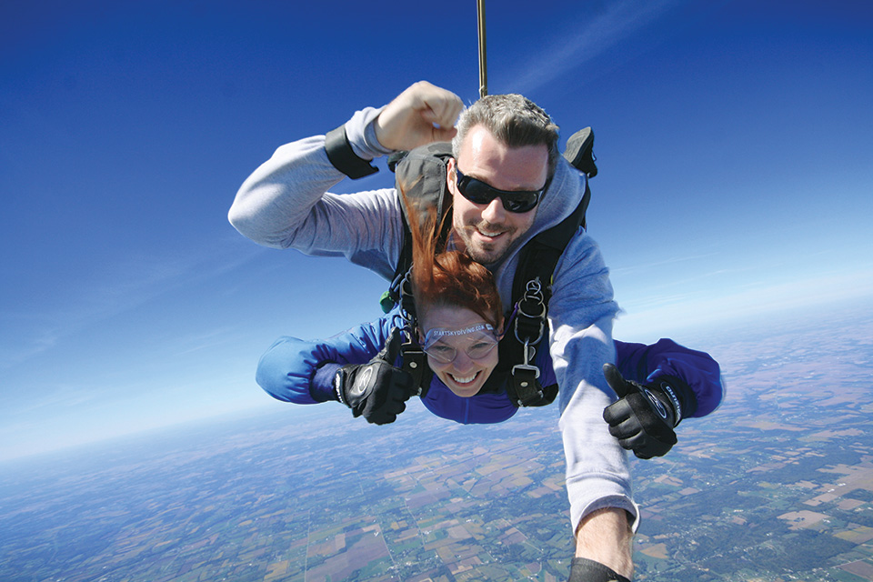 Start Skydiving in Butler County (photo courtesy of Travel Butler County, Ohio)