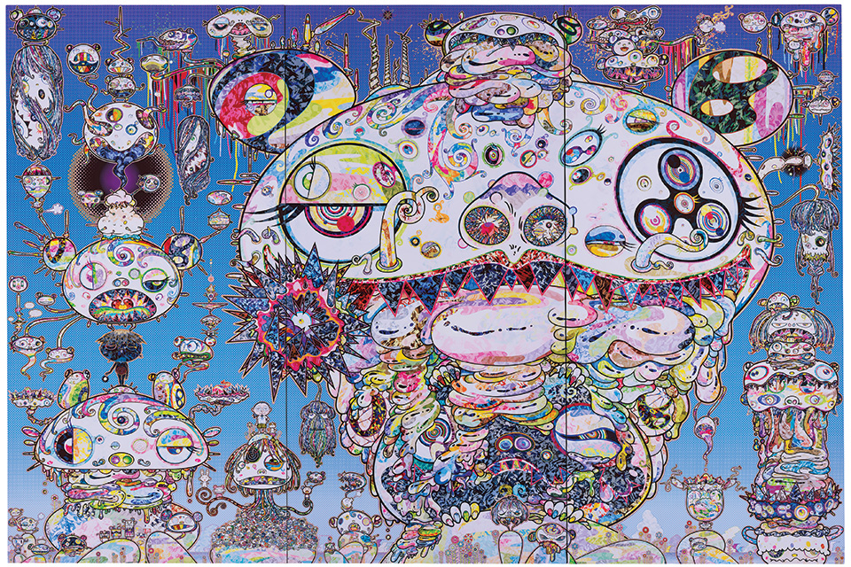 “Tan Tan Bo, a.k.a. Gerotan Scorched by the Blaze in the Purgatory of Knowledge” by Takashi Murakami