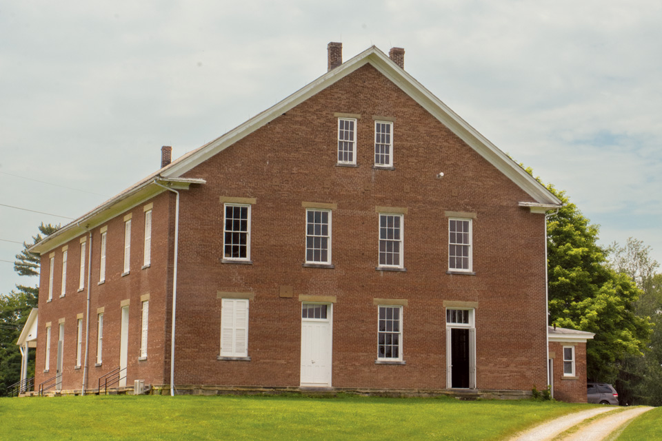Exterior of the Stillwater Meeting House in Barnesville (photo by Rachael Jirousek)