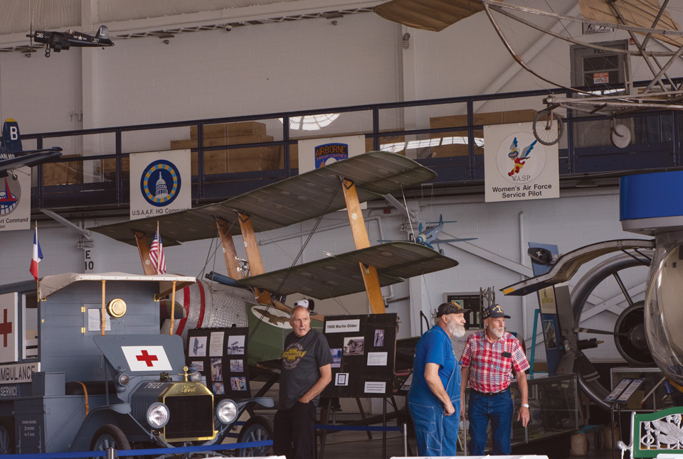 Volunteers at MAPS Air Museum in Green (photo by Rachael Jirousek)