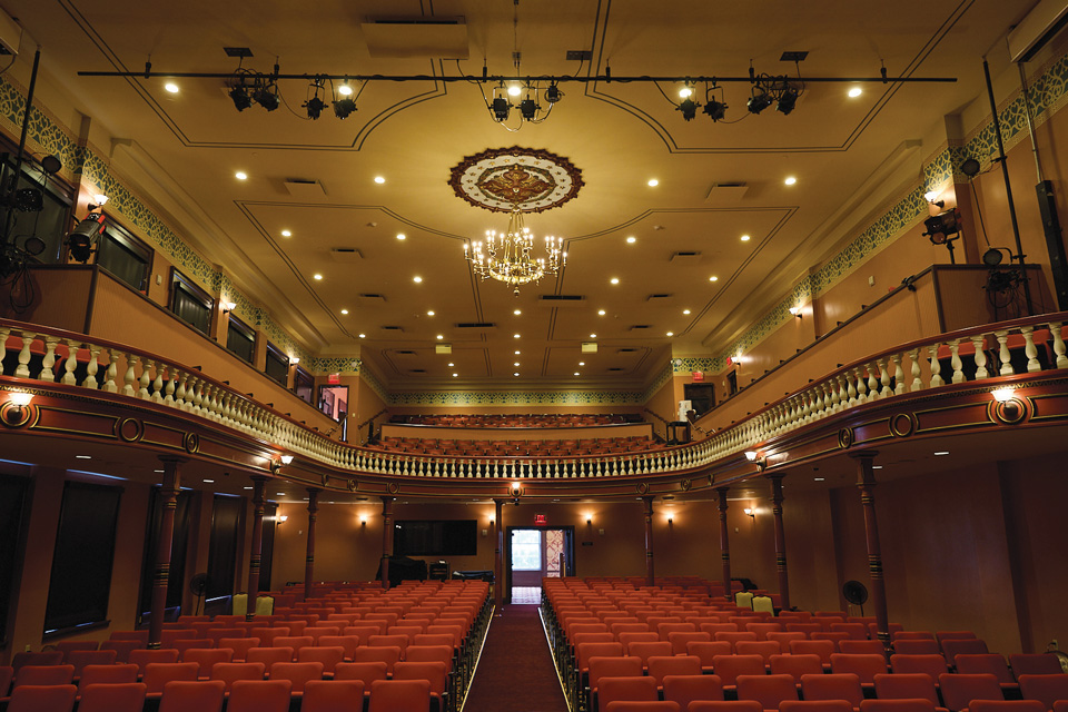 Interior of the Woodward Opera House in Mount Vernon (photo by Brian Kaiser)