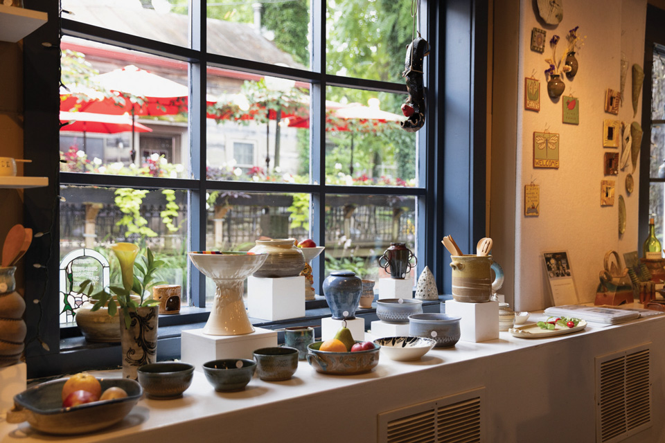 Interior of Yellow Springs Pottery in Yellow Springs (photo by Matthew Allen)