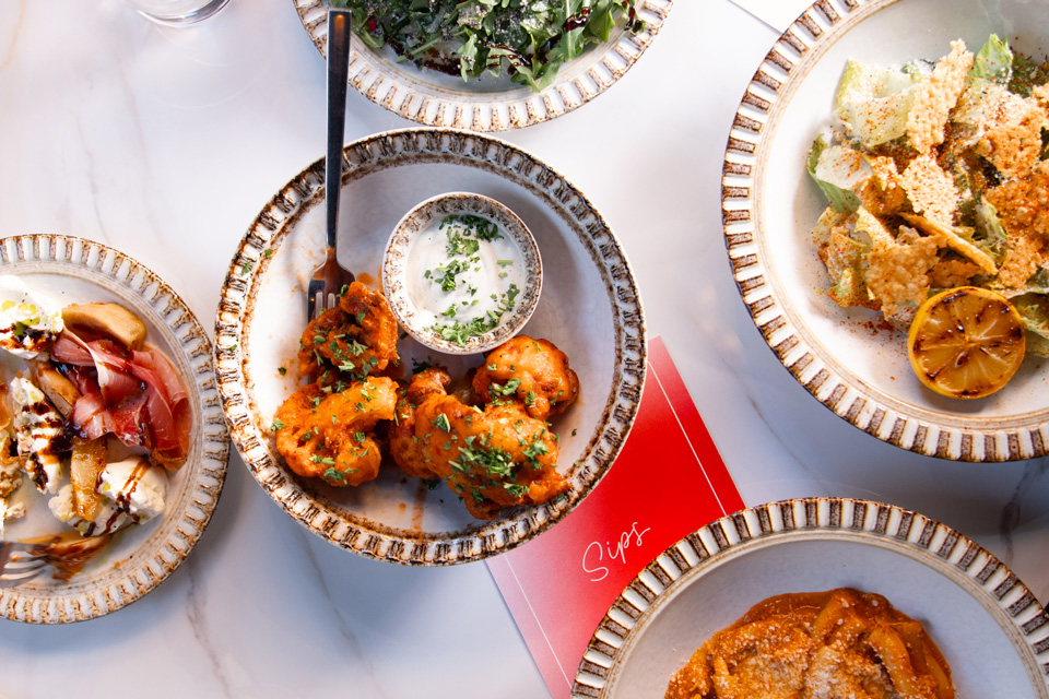 Dishes at Flour Modern Pasta Bar in Columbus (photo by Arianna Wyant)