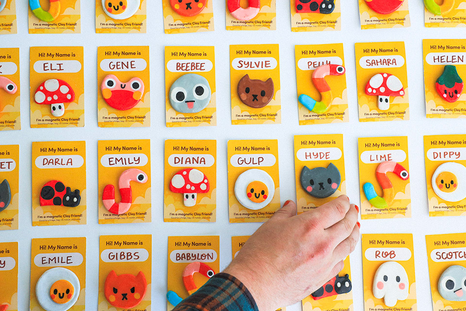 Clay friends from Collin Williams of Collin Makes Magic in Columbus (photo courtesy of Collin Williams)