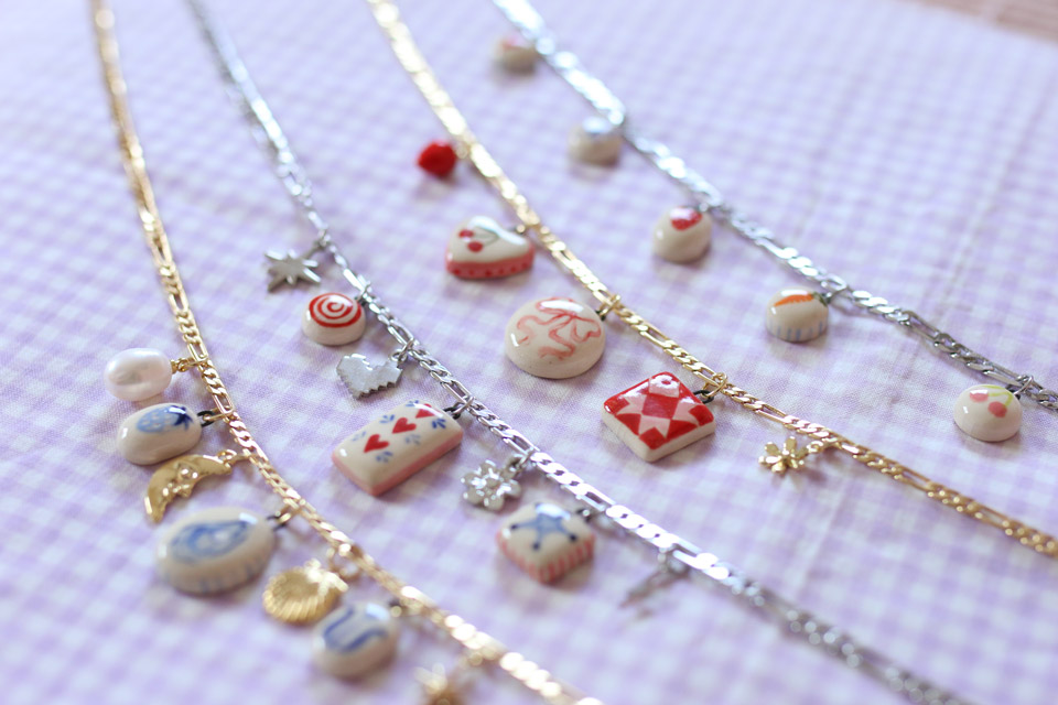 Charm necklaces by From Hadley in Akron (photo courtesy of From Hadley)