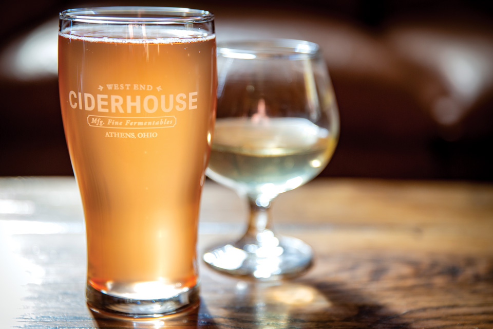 Cider at Athens’ West End Ciderhouse and Distillery (photo by Joel Prince)