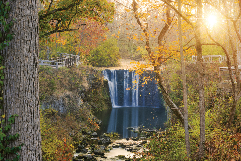 Cedar Cliff Falls at Indian Mound Reserve in Cedarville (photo by Matthew Kirby)