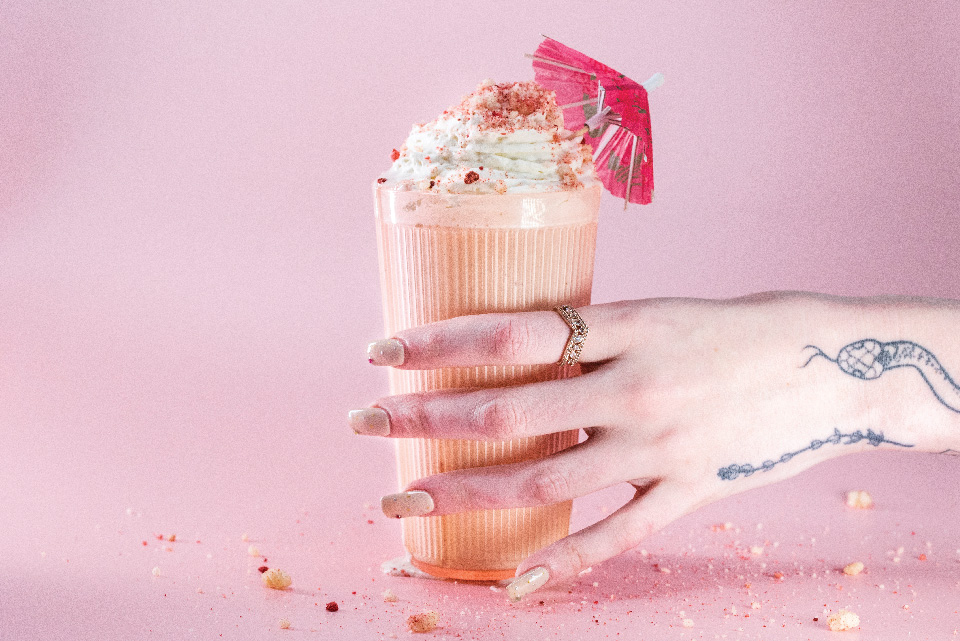 Strawberry streusel milkshake at Good Company in Akron (photo courtesy of Good Company)