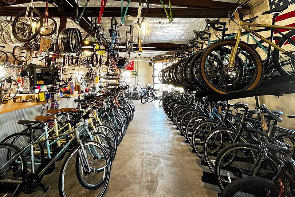 Bikes at Heritage Cycles in Grove City (photo courtesy of Heritage Cycles)