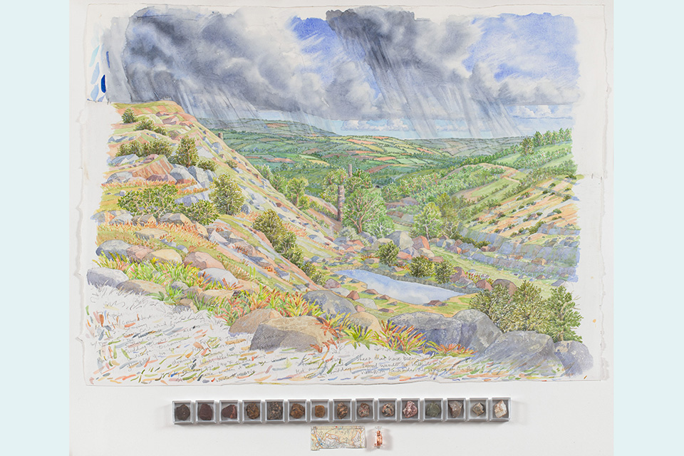 Tony Foster, “Rewilding: Minions to Crow’s Nest · Copper Mines Abandoned 1914,” (photo by Paul Mounsey, courtesy The Foster Museum)