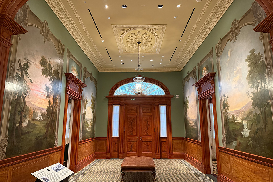 The Robert S. Duncanson murals in the foyer at the Taft Museum of Art in Cincinnati (photo courtesy of the Taft Museum of Art)