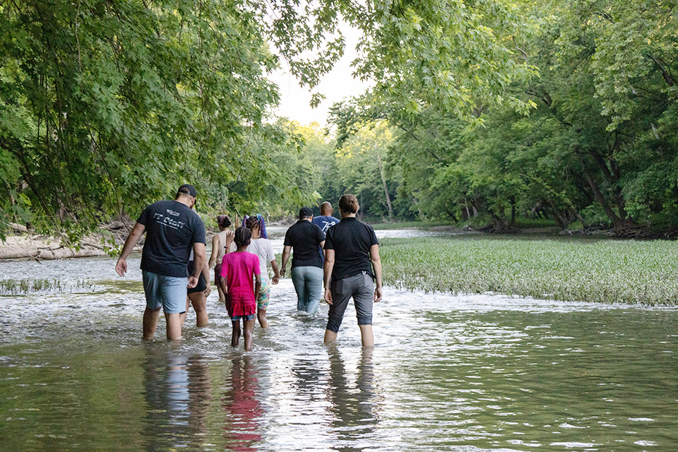 People on Creeking Expedition at Scioto Trail State Park in Chillicothe (photo by Josiah Wade)