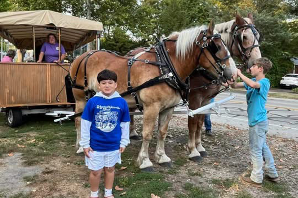 A horse-drawn carriage ride is part of the Haunted Waterville Tour experience (photo courtesy of Haunted Waterville Tours)