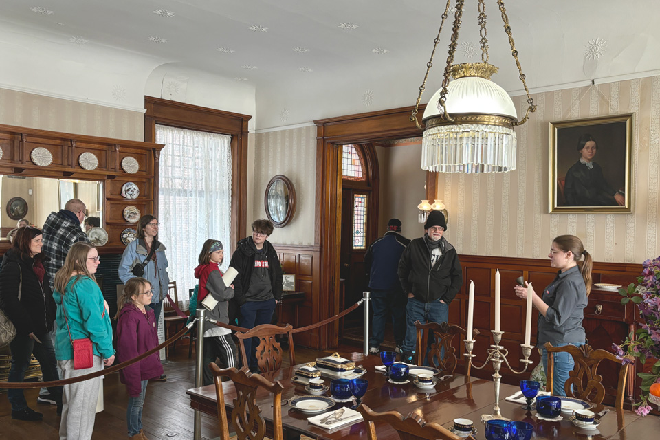 Visitors on a tour at Spiegel Grove (photo courtesy of Spiegel Grove)