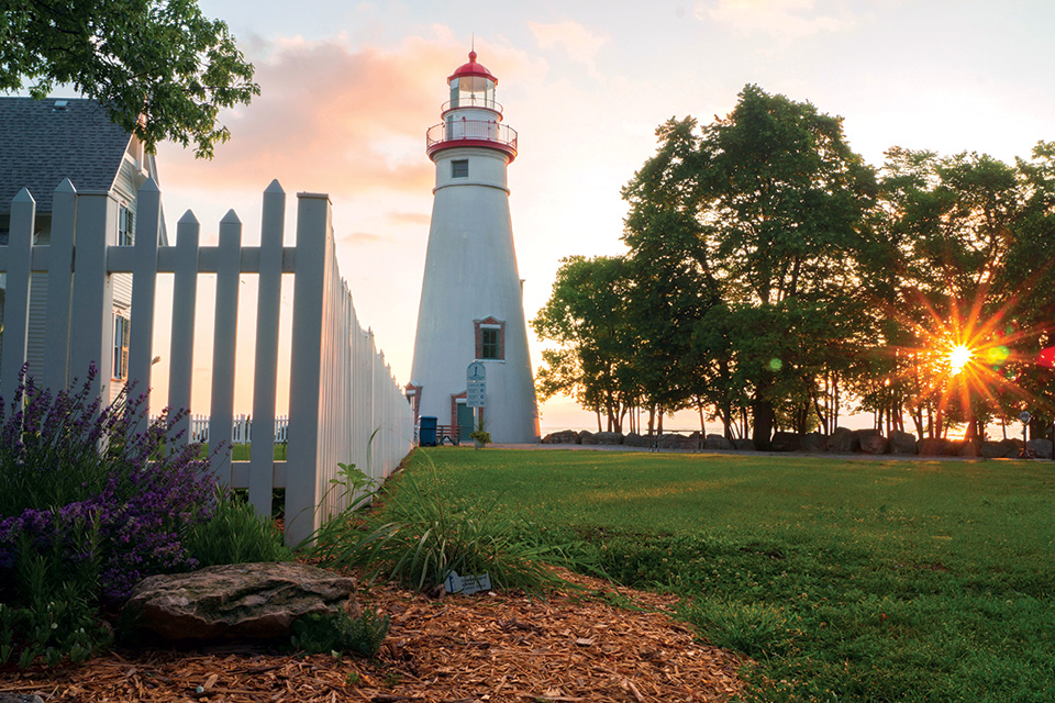 Marblehead Lighthouse in Marblehead (photo courtesy of Ohio Department of Natural Resources)