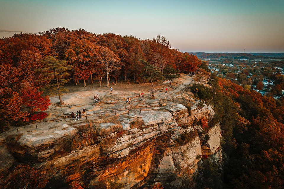 Mount Pleasant in Lancaster, Ohio, during autumn (photo by Reine Down Photography, courtesy of Visit Fairfield County)