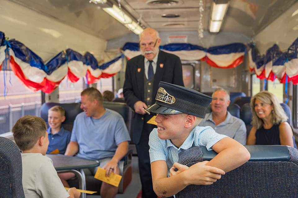 Child at Buckeye 250 Train & Transportation Celebration at the Dennison Depot Museum in Dennison (photo courtesy of Dennison Depot Museum)