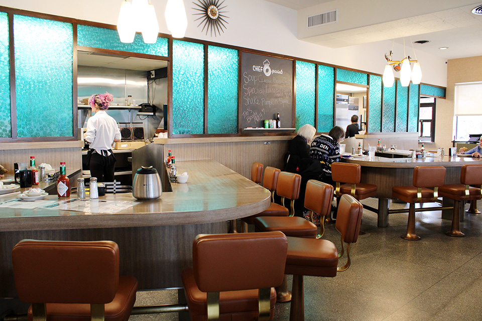 Counter seating at Chef-O-Nette in Columbus (photo courtesy of Chef-O-Nette)