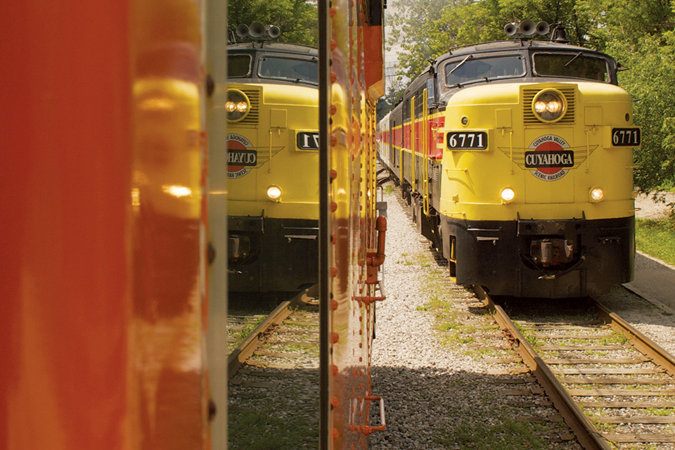 Train from Cuyahoga Valley Scenic Railroad in Akron (photo by National Park Service)