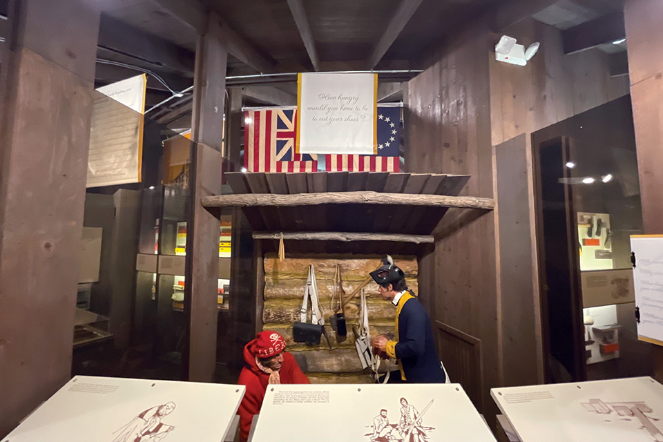 Display at Fort Laurens in Bolivar (photo courtesy of Fort Laurens)