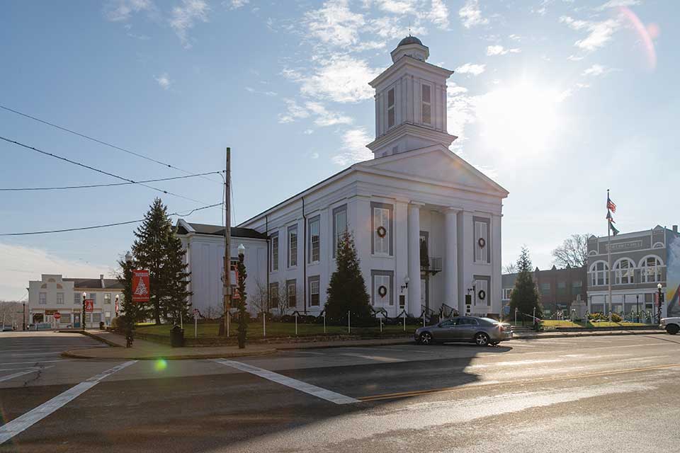 Exterior of Brown County Courthouse in Georgetown (photo by Christopher Riley)