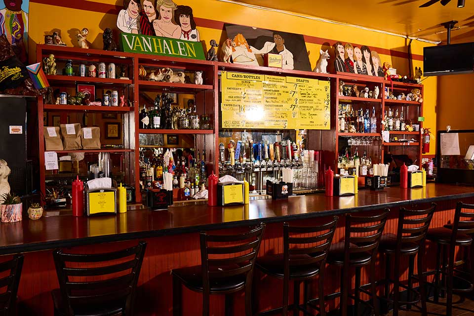 Interior of Dirty Frank’s Hot Dog Palace in Columbus (photo by Brian Kaiser)