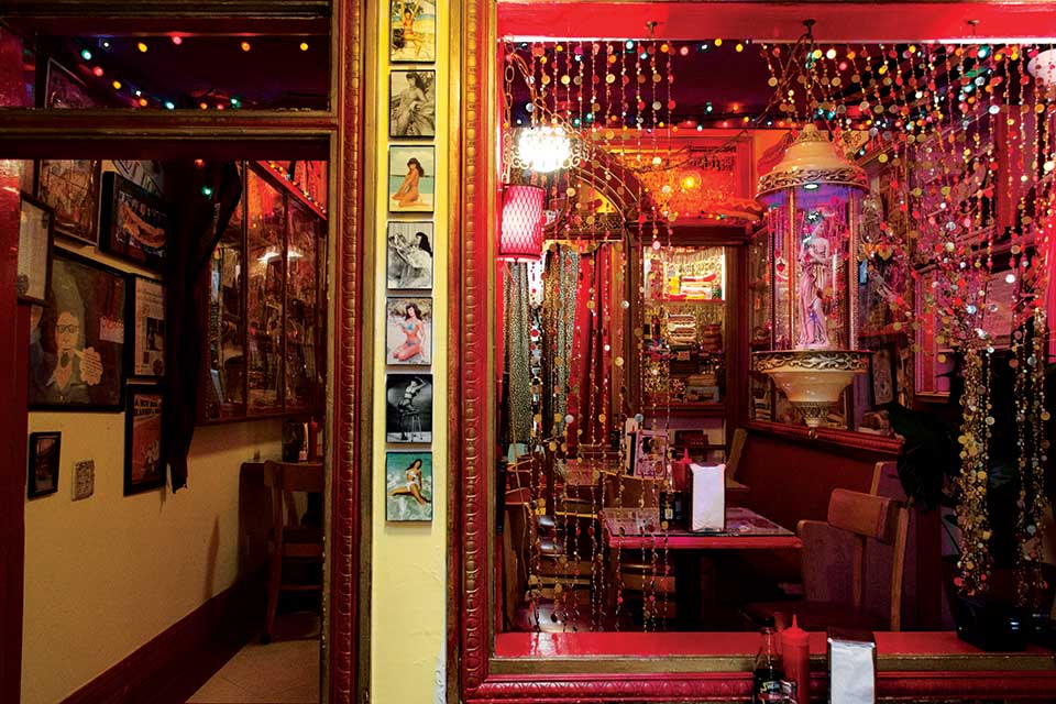 Interior of O’Betty’s Red Hot in Athens (photo by Kara Guyton)