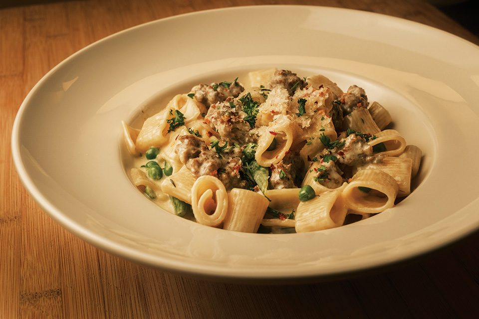 Pasta dish at Paulie’s Fine Italian in Charleston, West Virginia (photo by Jason Adams)