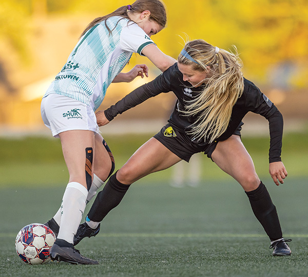 Women playing in the NWSL 2026 Challenge Cup at Columbus’ ScottsMiracle-Gro Field (photo by Nicole McRay)