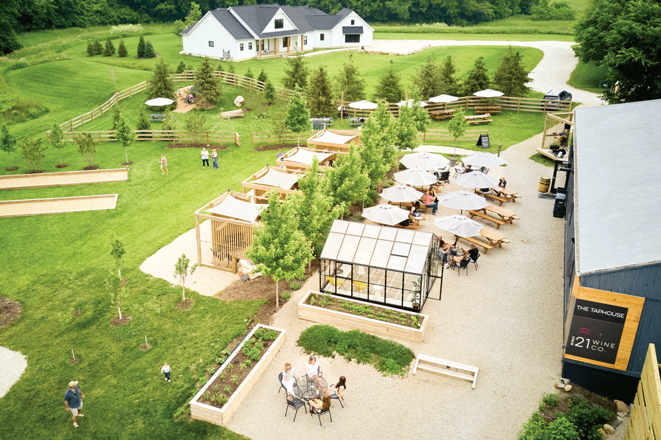 Aerial view of Retreat 21 in Marysville (photo by Kevin Kopanski)