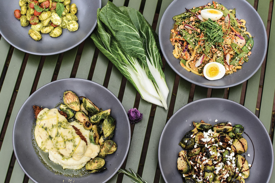 Gnocchi, Brussels sprouts, stir fry and other plates at Understory in Columbus (photo courtesy of Understory)