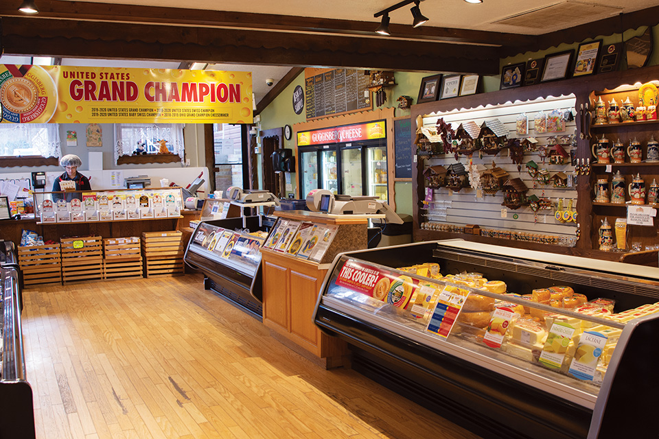 Interior of Guggisberg Cheese in Millersburg (photo by Rachael Jirousek)