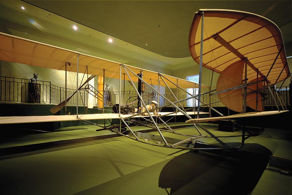 Wright Flyer III at Carillon Historical Park in Dayton (photo courtesy of Dayton History)