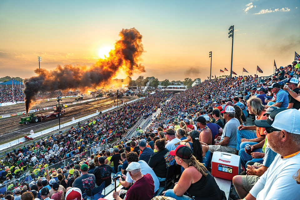 People at the PullTown National Tractor Pulling Championship in Bowling Green (photo by Doug Hinebaugh)