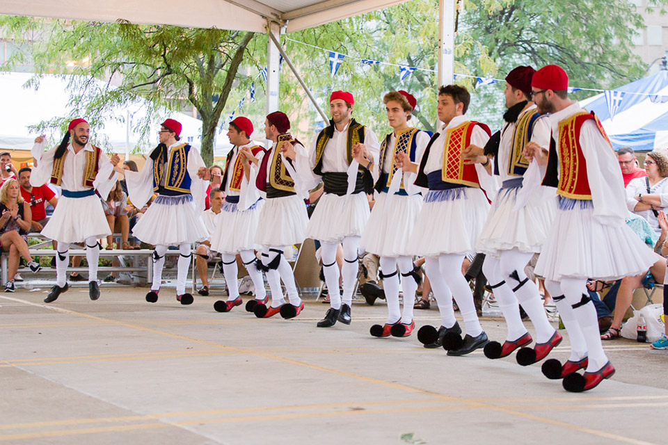 Dancers performing at Columbus Greek Festival (photo courtesy of Columbus Greek Festival)