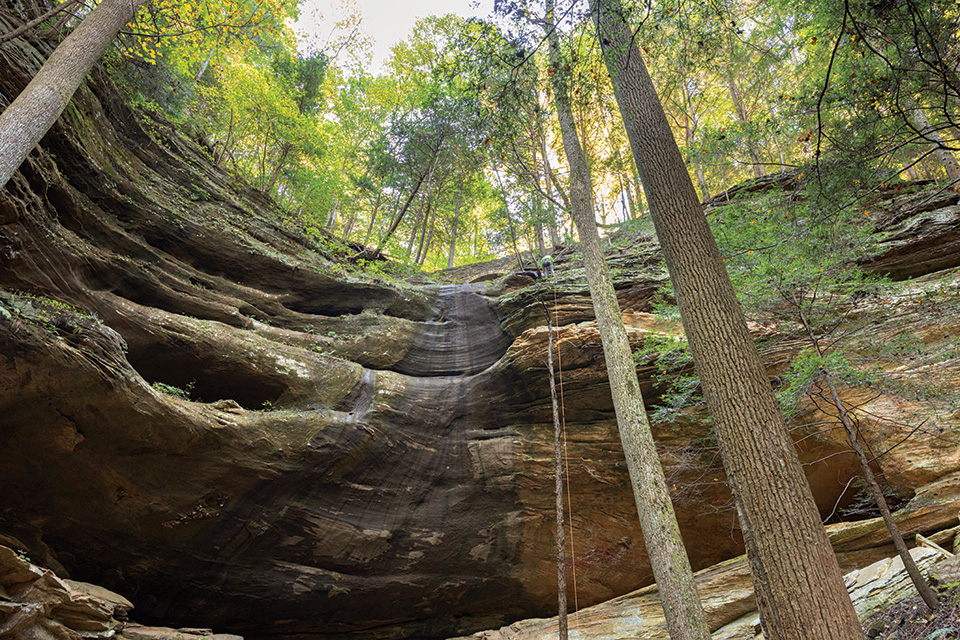 Cantwell Cliffs in Logan's Hocking Hills State Park (photo courtesy of Ohio Department of Natural Resources)