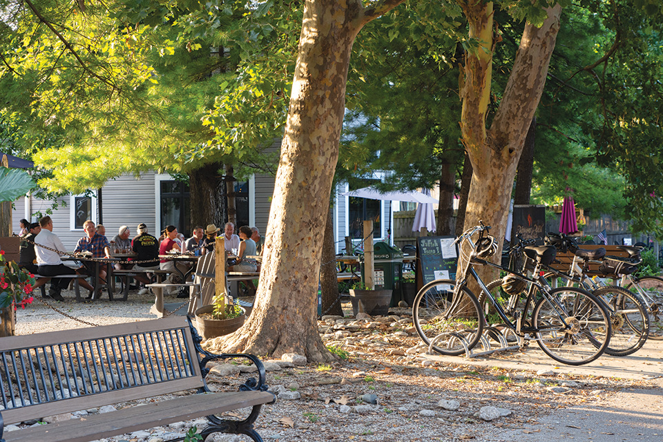 Bikes off the Little Miami Scenic Trail in Loveland (photo by Rachael Jirousek)