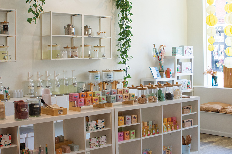 Interior of Simply Zero boutique in downtown Loveland (photo by Rachael Jirousek)