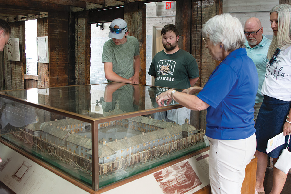 People on tour at Campus Martius Museum in Marietta (photo by Rachael Jirousek)