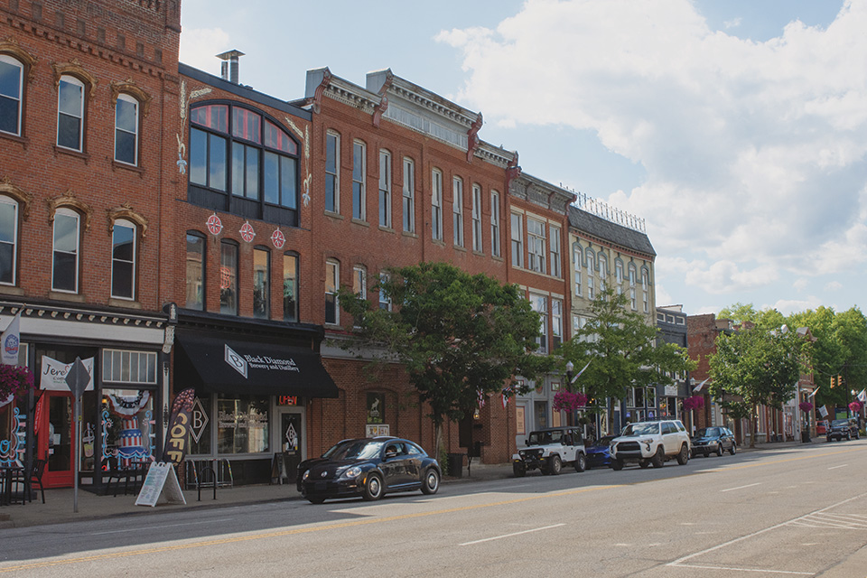 Front Street in downtown Marietta (photo by Rachael Jirousek)