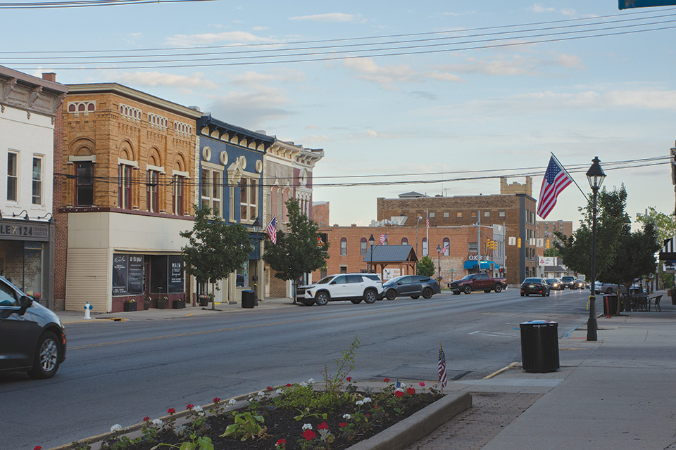 Downtown Marion streetscape (photo by Rachael Jirousek)