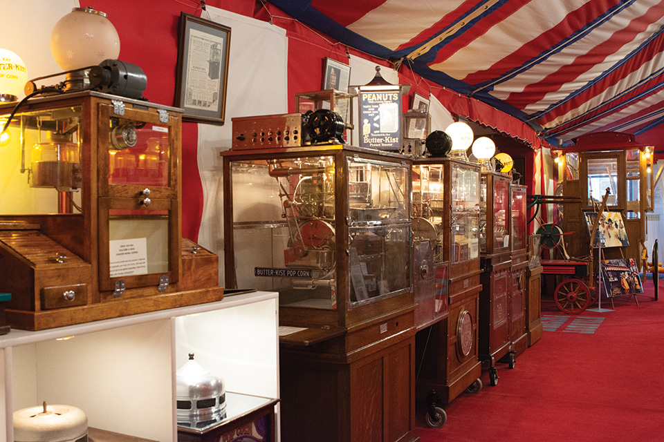 Interior of the Wyandot Popcorn Museum in Marion (photo by Rachael Jirousek)