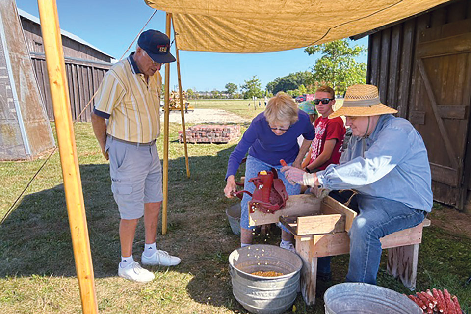 People at Old Time Harvest Day in Grove City (photo courtesy of Old Time Harvest Day)