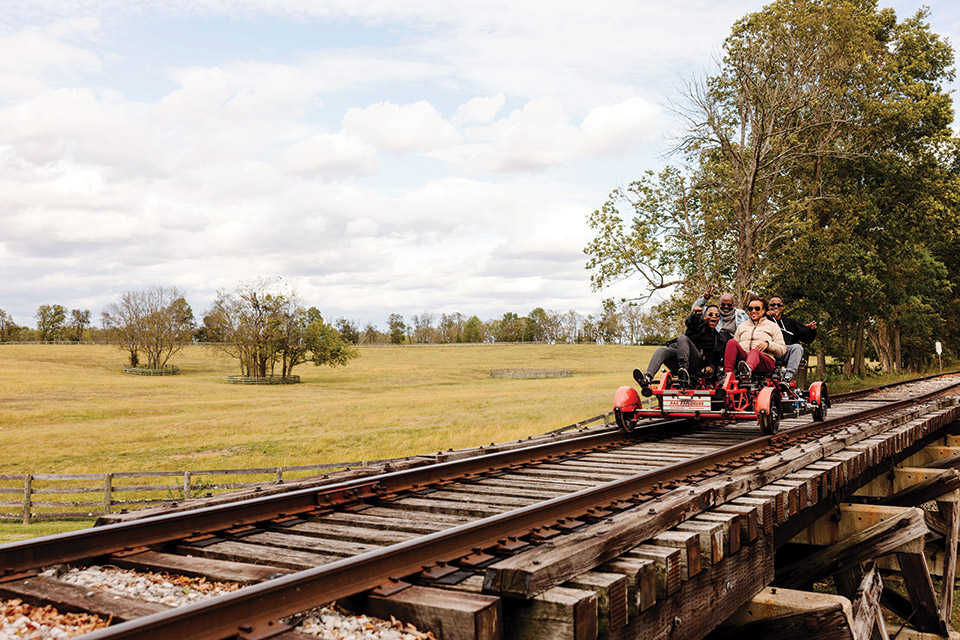 Rail Explorers: Bluegrass Division in Versailles, Kentucky (photo courtesy of Rail Explorers)