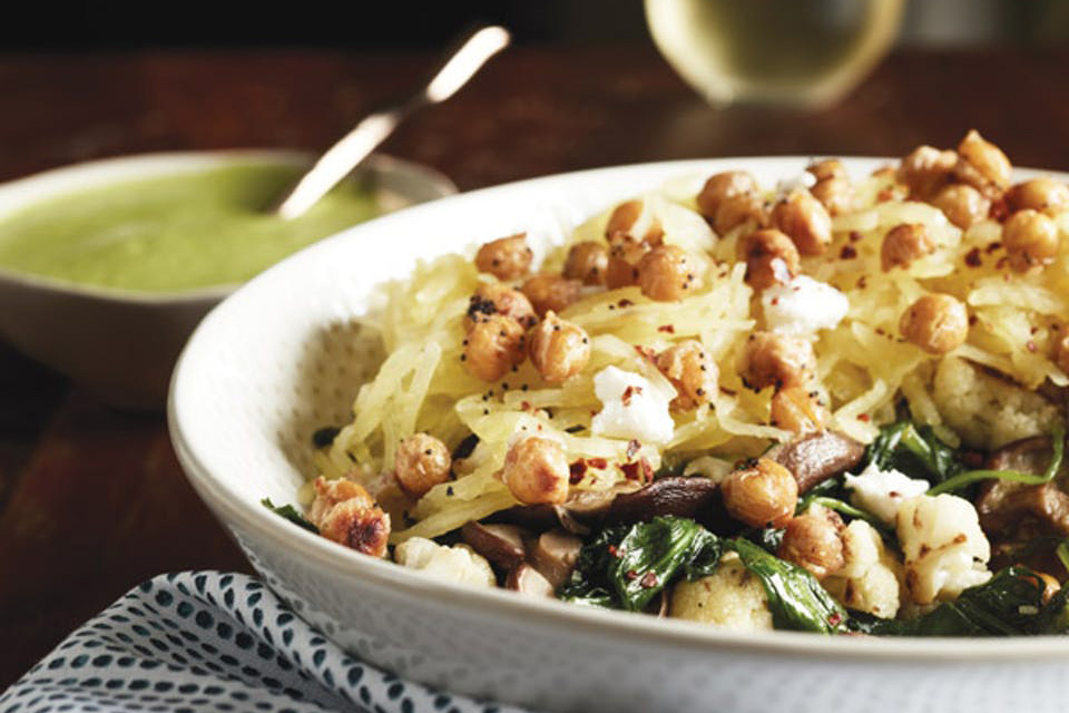 Spaghetti Squash with Arugula