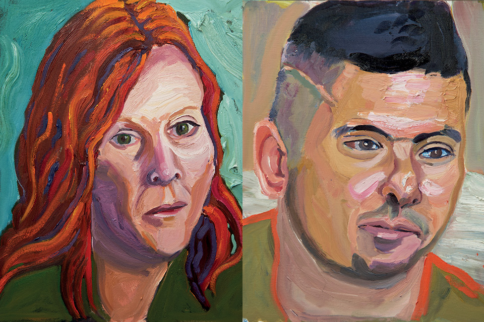 Left: Portrait of Leslie Zimmerman; Right: Ramon Padilla (photos courtesy of National Veterans Memorial and Museum)